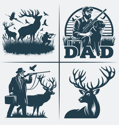 Hunting Svg Father Silhouette