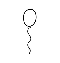 Outline Balloon Sketch Doodle Hand Drawn