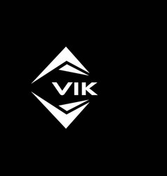 Vik Abstract Technology Logo Design On Black