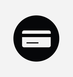 Credit Card Round Icon Debit Business Bank Atm Eps