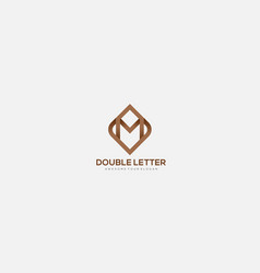 Letter Am Ma Logo Design Icon Template