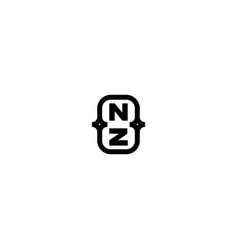 Nz Line Bold Concept Logo Initial Concept