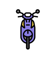 Scooter Transport Vehicle Color Icon