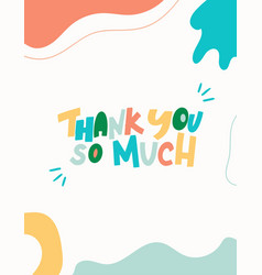 Yellow Amd Blue Fun Thank You Card