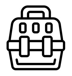 Plastic Cat Carrier Icon Outline