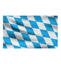 Realistic National Flag Of Bavarian Current State