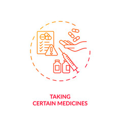 Taking Certain Medicines Concept Icon