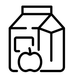 Apple Juice Icon Outline Fruit Splash