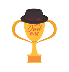 Trophy Cup Award Best Dad With Hat