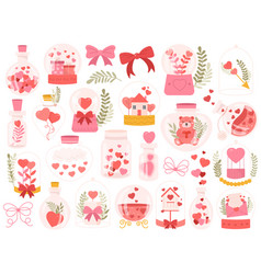 Valentine Day Decorative Souvenir Set With Snow