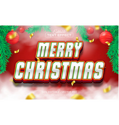 Merry Christmas 3d Text Effect Editable