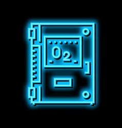 Pool Ozonator Neon Glow Icon