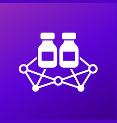 Vaccine Distribution And Delivery Icon For Web