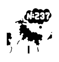 Counting Sheep Sleep Night Glyph Icon