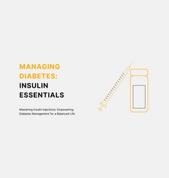 Diabetes Insulin Injections Stylish Banner