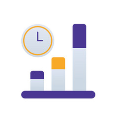 Process Business Management Icon With Purple And