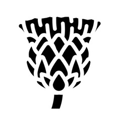 Flower Artichoke Glyph Icon