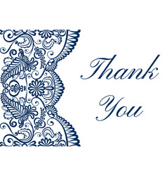 Thank you card Royalty Free Vector Image - VectorStock