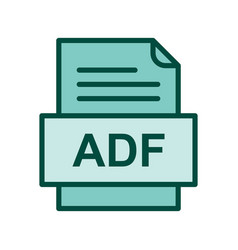 Adf File Document Icon