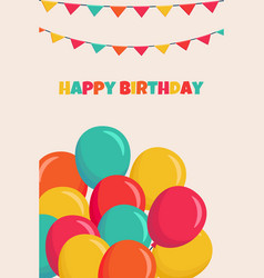 Balloons Greeting Card Happy Birthday