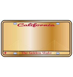 California License Plate