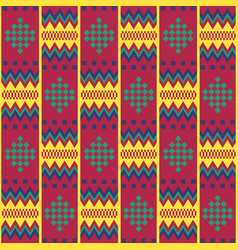 Ethnic Seamless Pattern Cloth Kente Tribal Print