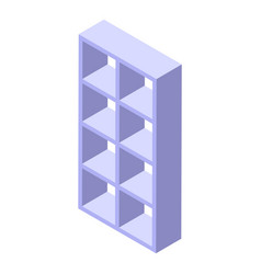 White Drawer Icon Isometric Room Books