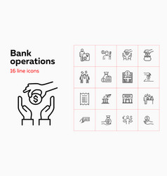 Bank Operations Icons