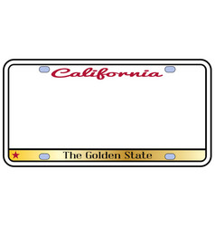 California License Plate