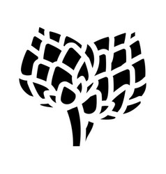 Green Artichoke Glyph Icon