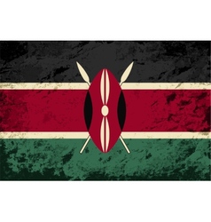 Kenyan Flag Grunge Background