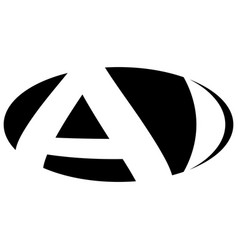 Oval Logo Double Letter A I Two Letters Ai Ia