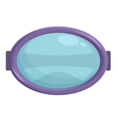 Oval Swim Mask Icon Cartoon Scuba Dive