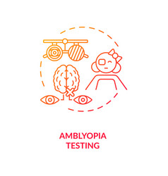 Amblyopia Testing Concept Icon