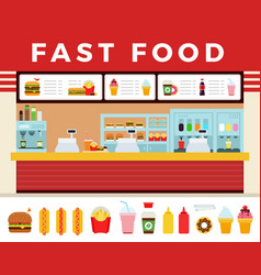 Fast Food Restaurant Interior