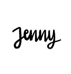 Woman Name Jenny Hand Lettering