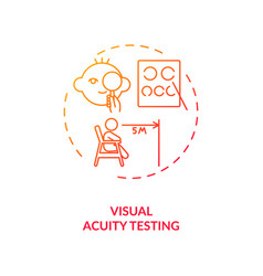 Visual Acuity Testing Concept Icon