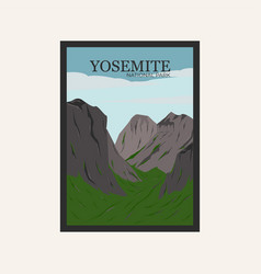 Yosemite National Park Poster Background Art