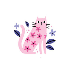 A Cute Pink Cat