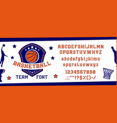 American College Font Basketball Sport Typeface