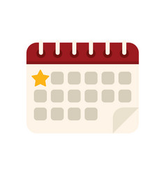 Surprise Calendar Plan Icon Flat Open