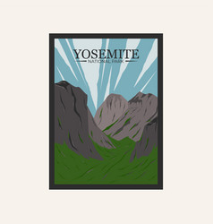 Yosemite National Park Poster Background Art