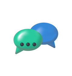 3d Speech Bubble Icon Concept For