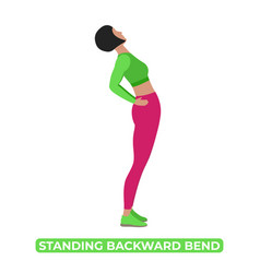 Woman Doing Standing Backward Bend