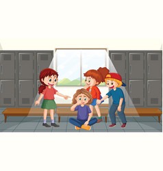 Bullying Kids School Scene