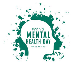 Creative International Mental Health Day Concept