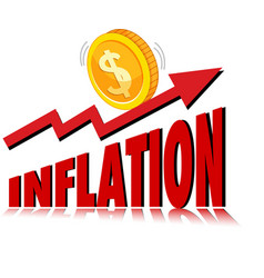 Inflation With Red Arrow Going Up