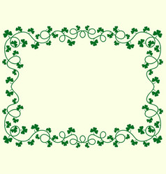 Clover Leaf Frame For St Patricks Day Border