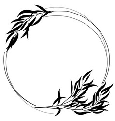 Round Wreath With Willow Branches