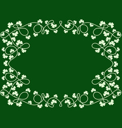 Clover Leaf Frame For St Patricks Day Border